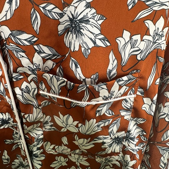 La Ligne x Target Women’s Floral Button Front Blouse Size Medium - Picture 4 of 14